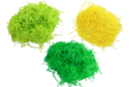 Herbe en frisettes de papier - 3 bottes (couleurs assorties) - Paille et Raphia 40667 - 10doigts.fr