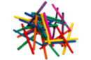 Allumettes couleurs assorties - Lot de 500 - Accessoires en bois - 10doigts.fr