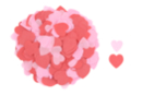 Set de 5000 cœurs en papier de soie rouge et rose - Papiers de soie - 10doigts.fr