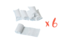 Bandes plâtrées blanches - Lot de 6 - Plâtre - 10doigts.fr