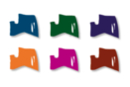 Marqueurs à laque - Set de 6 couleurs complementaires assorties - Marqueur peinture 02987 - 10doigts.fr