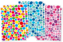 Gommettes mosaïques 3 couleurs assorties - 6 planches (900 gommettes) - Stickers Mosaïques - 10doigts.fr