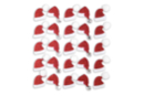 Stickers pailletés bonnet de Père Noël  - 25 stickers - Thème Noël - 10doigts.fr