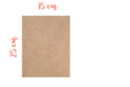 Rectangle en médium MDF 14 x 25 cm, Ep: 3 mm - Silhouettes en bois 03469 - 10doigts.fr