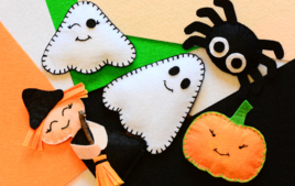 Je fais des monstres en feutrine - Activités d'Halloween - 10doigts.fr