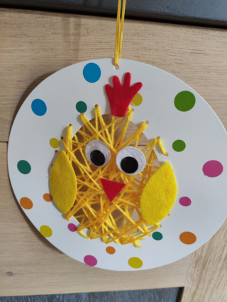 Poussin de Pâques - 10doigts.fr