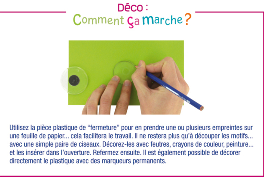Magnets en plastique transparent - Activités manuelles objets décorés - 10doigts.fr - 2