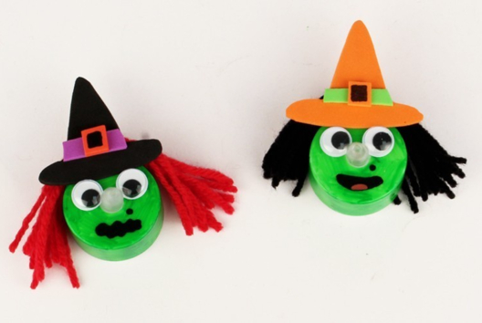 Sorcières scintillantes - Activités manuelles Halloween - 10doigts.fr - 2