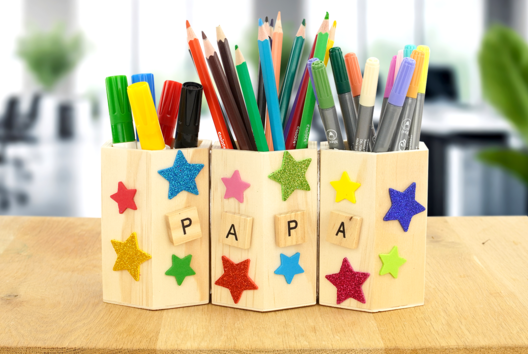 Activite Enfant Fete Papa Pot Crayon - Activités manuelles fête des pères - 10doigts.fr - 2