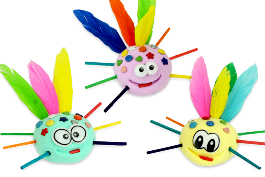 bébêtes rigolotes pâte à modeler enfants activité - Activités manuelles personnages rigolos - 10doigts.fr - 2