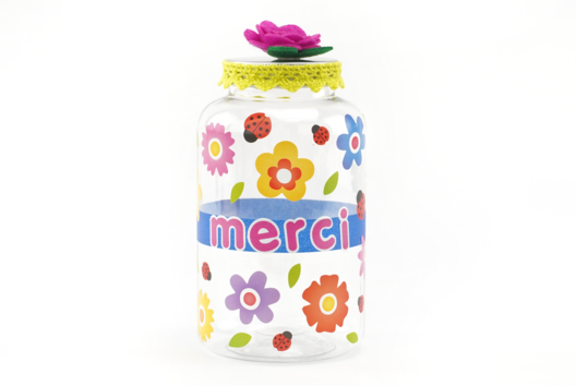 bocal à bonbon cadeau fin d'année - Activités manuelles cadeaux école - 10doigts.fr - 2