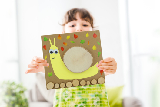 escargot tableau automne activité enfant - Activités manuelles Automne - 10doigts.fr - 2