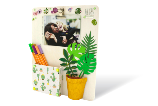 organiseur de bureau tropical - Activités manuelles objets décorés - 10doigts.fr