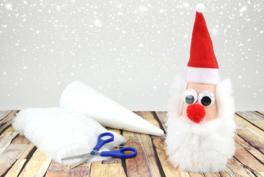 père noël barbe douce - Activités manuelles Noël - 10doigts.fr