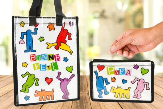 sac trousse pop art cadeau fête des mères pères - Activités manuelles fête des mères - 10doigts.fr