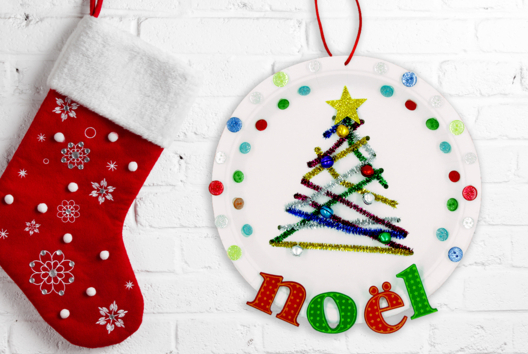 sapin noël assiette carton bricolage enfants activité facile - Activités manuelles bricolages - 10doigts.fr