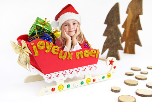traineau noël activité enfants - Activités manuelles Noël - 10doigts.fr