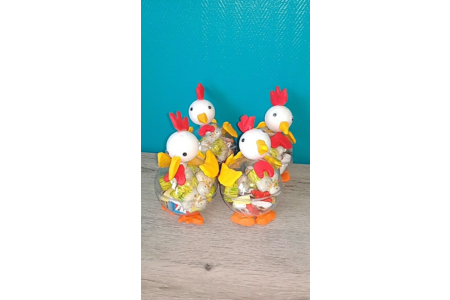 poules de pâques - Créations d'enfant - 10doigts.fr