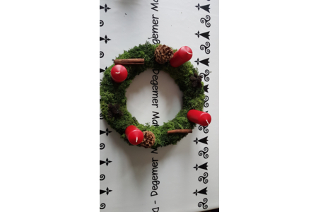 Couronne de l'avent - Déco de la table - 10doigts.fr
