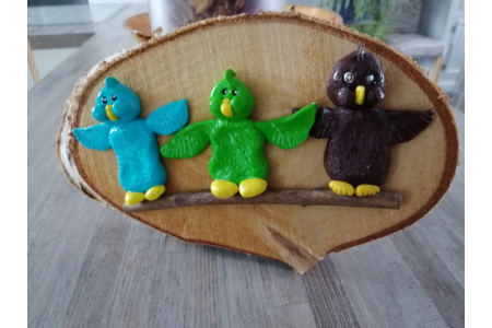 Oiseaux fimo - Fimo, Cernit - 10doigts.fr