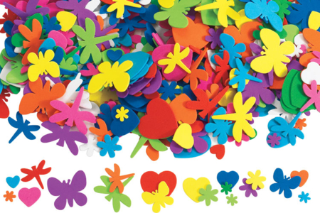Motifs printanniers en caoutchouc souple - Thème Printemps - Eté – 10doigts.fr