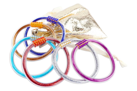 bracelet jonc paillettes - Activités manuelles créations de bijoux – 10doigts.fr