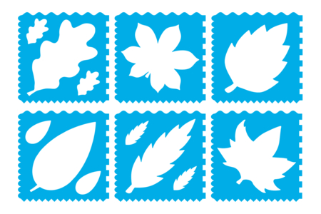 feuilles d'arbre - Pochoirs nature – 10doigts.fr