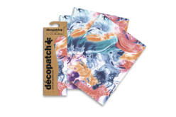 3 feuilles decopatch marbling - Papiers Décopatch - 10doigts.fr - 2