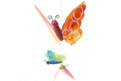corps de papillons - Suspensions et déco murale - 10doigts.fr - 2