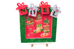 déco cadre noel - Objets en bois Noël - 10doigts.fr - 2