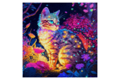 peinture diamant chat - Kit Diamond Painting - 10doigts.fr - 2