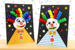 Tableau clown - Papiers Format A4 - 10doigts.fr - 2