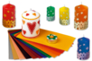 Plaques de cire bougie colorée - Décorations Bougies – 10doigts.fr