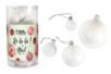 Boules de Noel blanche - 39 pièces - Boules de Noël DIY – 10doigts.fr