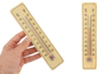 grand thermomètre en bois extérieur - Objets bois pour la maison – 10doigts.fr