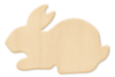 Lapins en bois naturel - 10 pcs - Supports Pâques - 10doigts.fr