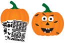 Grandes citrouilles + gommettes - 10 pièces - Kits créatifs Halloween - 10doigts.fr