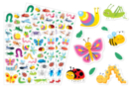 Gommettes insectes mignons - 2 planches - Gommettes Animaux - 10doigts.fr