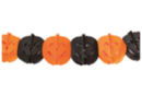 Guirlande de citrouilles en papier - 3 m - Ballons d'halloween - 10doigts.fr
