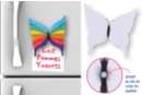 Magnets papillon - 6 pièces - Supports en papier - 10doigts.fr
