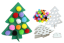 Sapins à pomponner - 6 pièces - Kits créatifs de Noël - 10doigts.fr