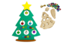 Sapins à grelots à fabriquer - 6 pièces - Kits créatifs de Noël - 10doigts.fr