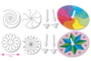 Toupies à colorier - 4 pièces - Coloriage - 10doigts.fr