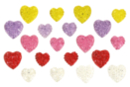 Strass coeurs autocollants "diamantines" - 20 pcs - Strass autocollants - 10doigts.fr
