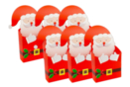 Boîtes Père-Noël à monter - 6 boites - Kits créatifs de Noël - 10doigts.fr