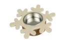 Bougeoir photophore Flocon - Bougeoirs en bois 13262 - 10doigts.fr