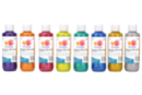 Gouaches pailletées couleurs assorties - 8 flacons de 250 ml - Peinture gouache 10doigts - 10doigts.fr