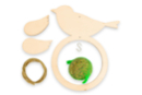 Kit mangeoires oiseaux + boules de graisse - 6 pièces - Nichoirs en bois - 10doigts.fr