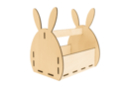 Panier lapin en bois à monter - Paniers en bois - 10doigts.fr
