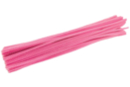 Chenilles 30 cm x Ø 4 mm (100 pièces) - rose - Chenilles, cure-pipe 55535 - 10doigts.fr
